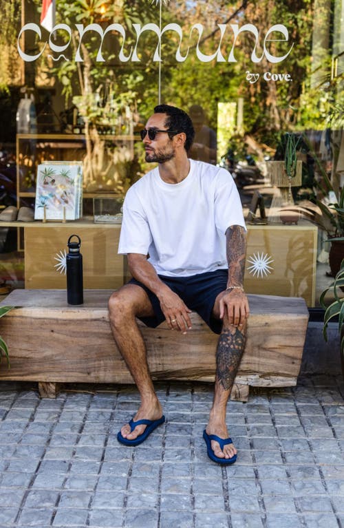 Indosole Responsibly-made Tire Sole Easy Living Flip Flops In Blue