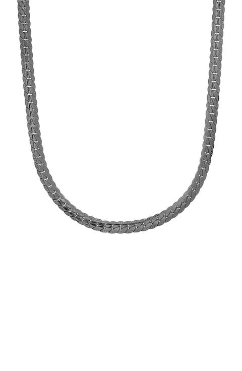 Men's Stainless Steel Curb Chain Necklace