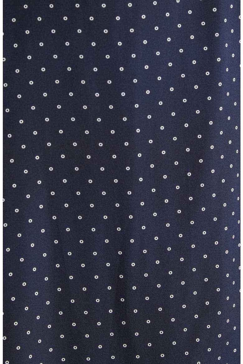 Lex Mixed Print Long Sleeve Stretch Silk Shirtdress, Alternate, color, NAVY MULTI