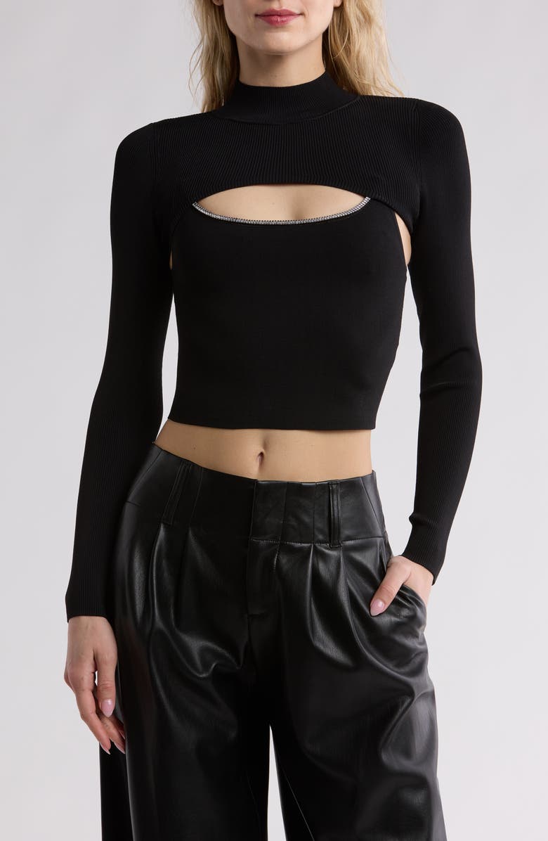 Alice + Olivia Orion Two-Piece Shrug & Tank, Main, color,