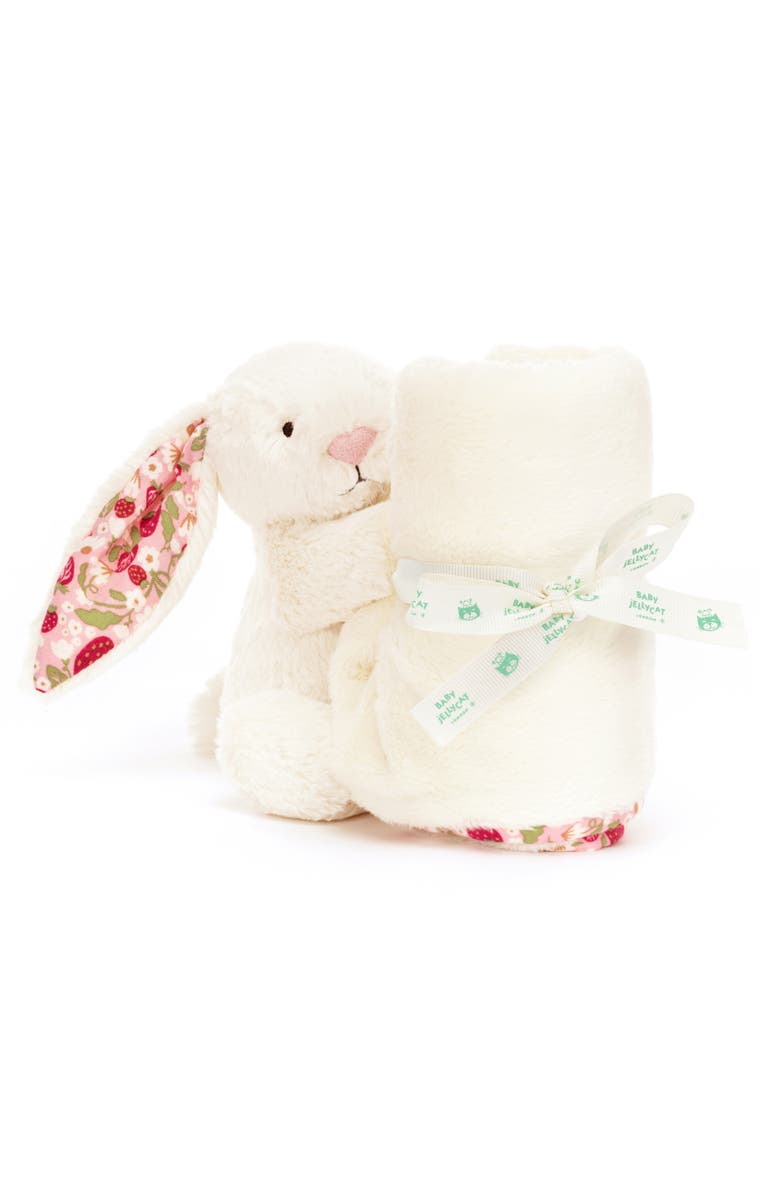 Jellycat Blossom Berry Bunny Soother Blanket, Main, color, Multi