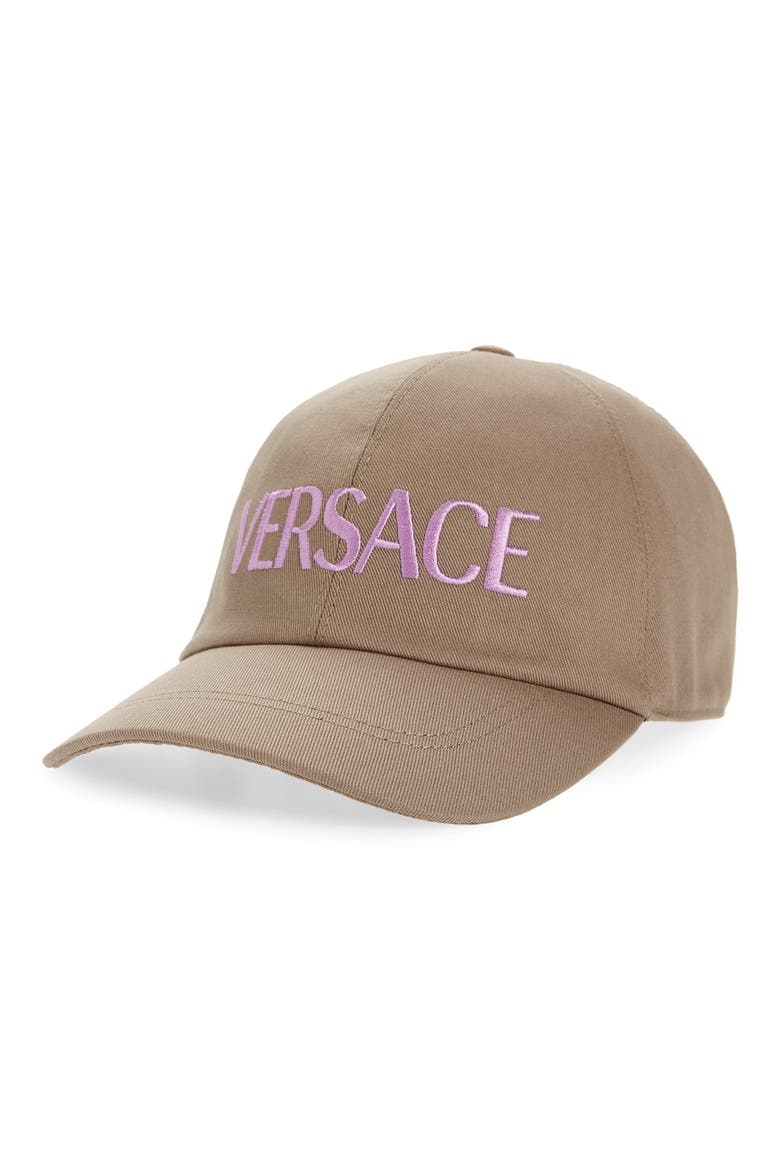 Metallic Logo Baseball Cap, Main, color, BEIGE/ LIATRIS