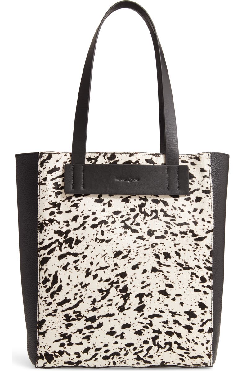 Treasure & Bond Findley Leather & Genuine Calf Hair Tote, Main, color,