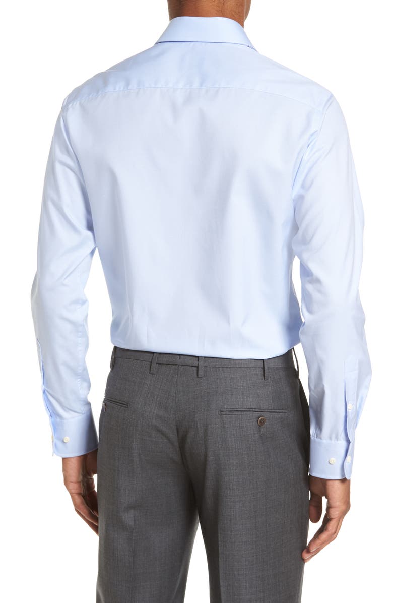 David Donahue Slim Fit Solid Dress Shirt, Alternate, color,