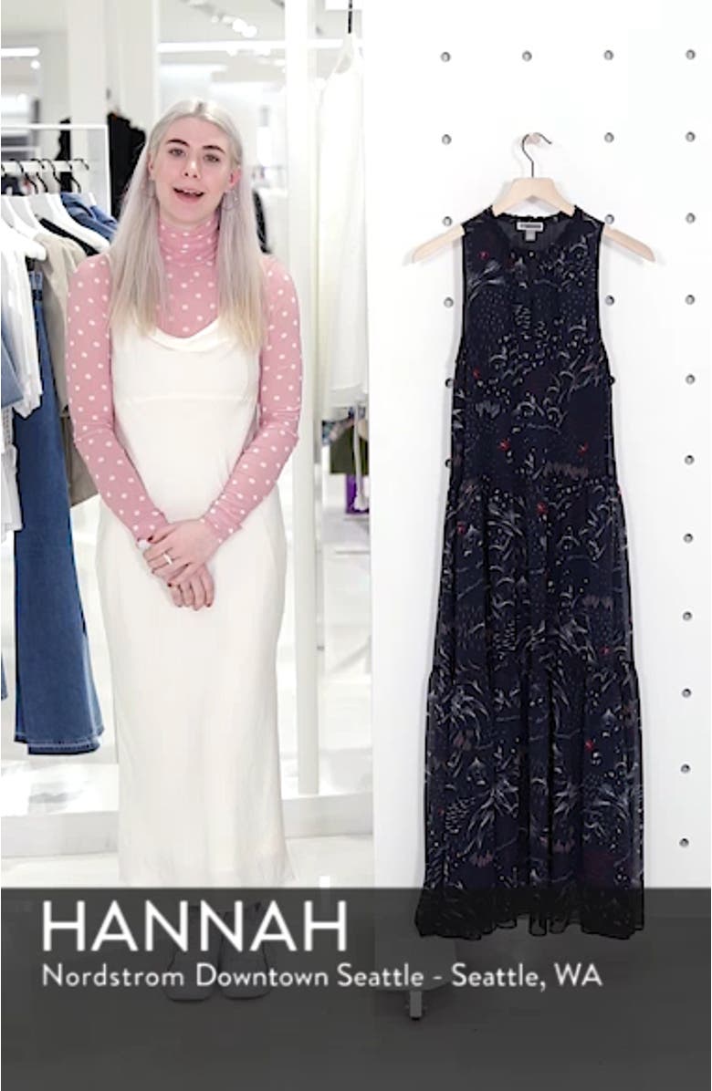 Print Tiered Maxi Dress, sales video thumbnail