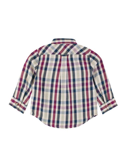 Ruggedbutts Baby Boys Long Sleeve Button Down Shirt In Rowan Plaid