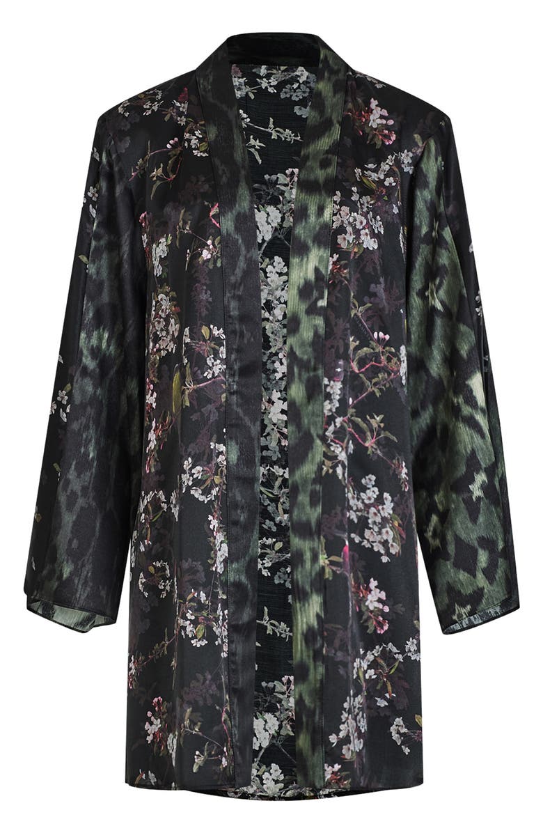 AllSaints Casi Viola Silk Blend Jacket, Alternate, color, 