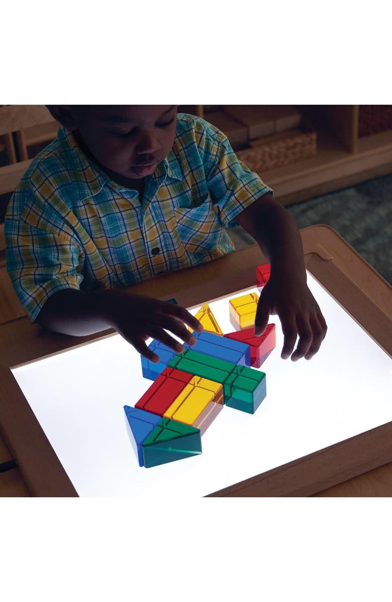 Kaplan Early Learning Company Light and Color Geo Set - 12 Pieces, Alternate, color, Multicolored