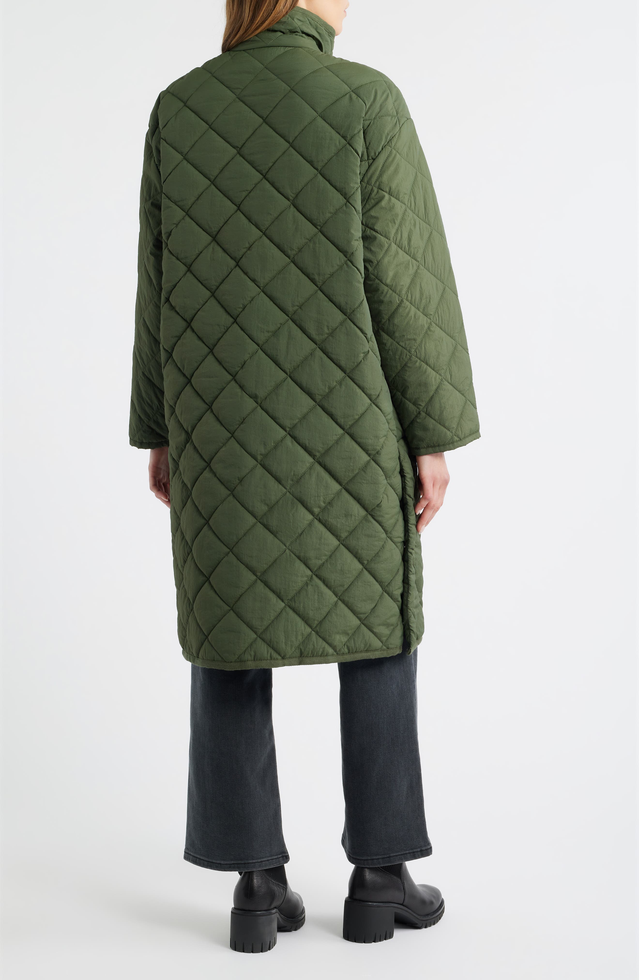 Quilted Long Coat - image 2
