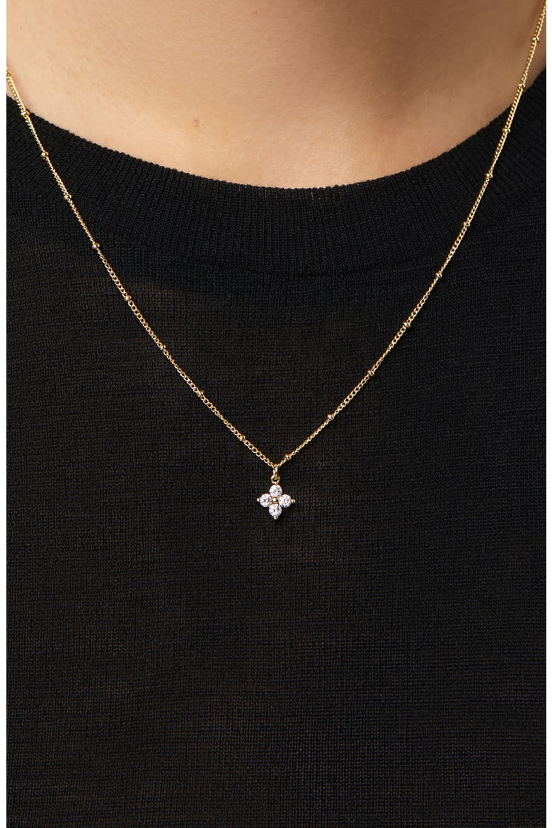Claire Pendant Necklace, Alternate, color, GOLD CLEAR