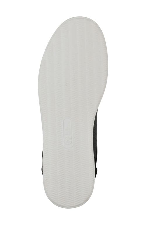 White Mountain Footwear Uniform Sneaker In Black Smooth