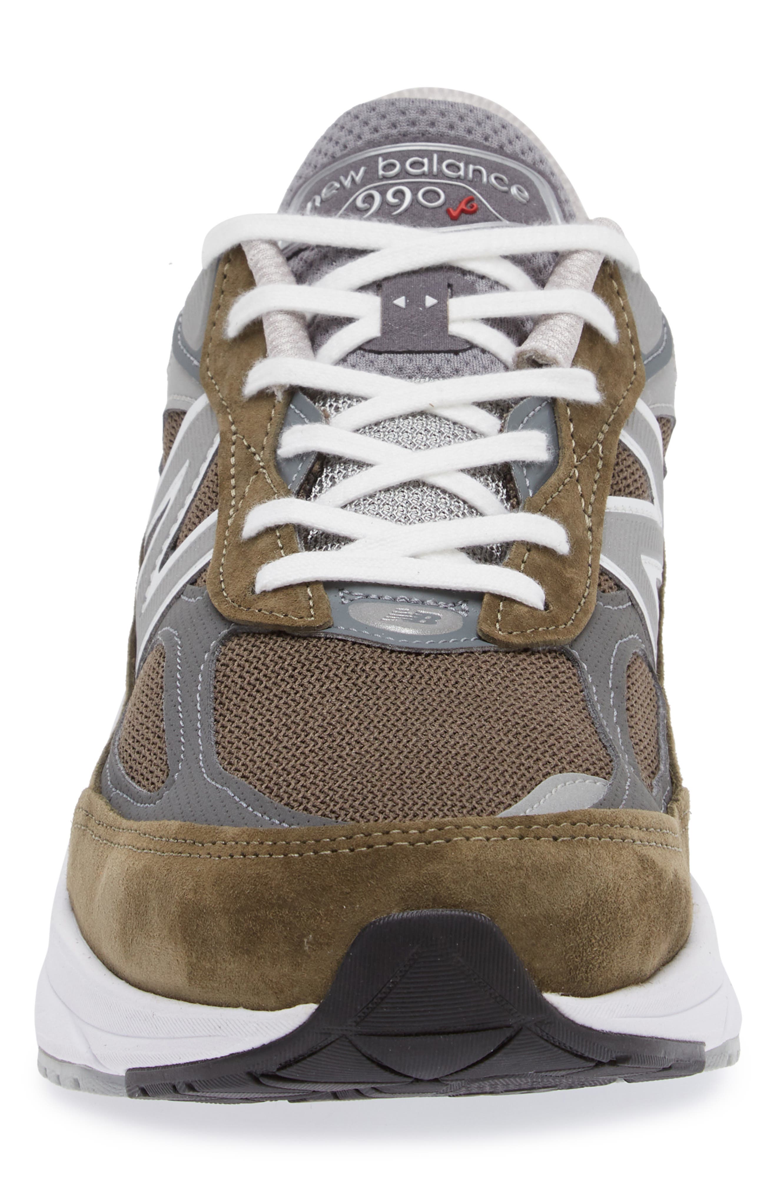 New Balance Gender Inclusive Made in USA 990v6 Sneaker, Alternate, color, Olive/ Grey