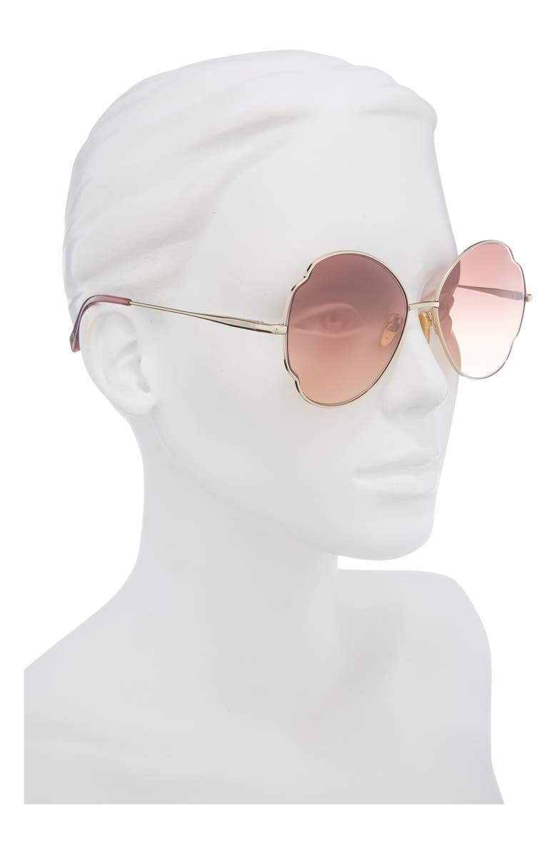 Chloé Core 60mm Round Sunglasses, Alternate, color, 