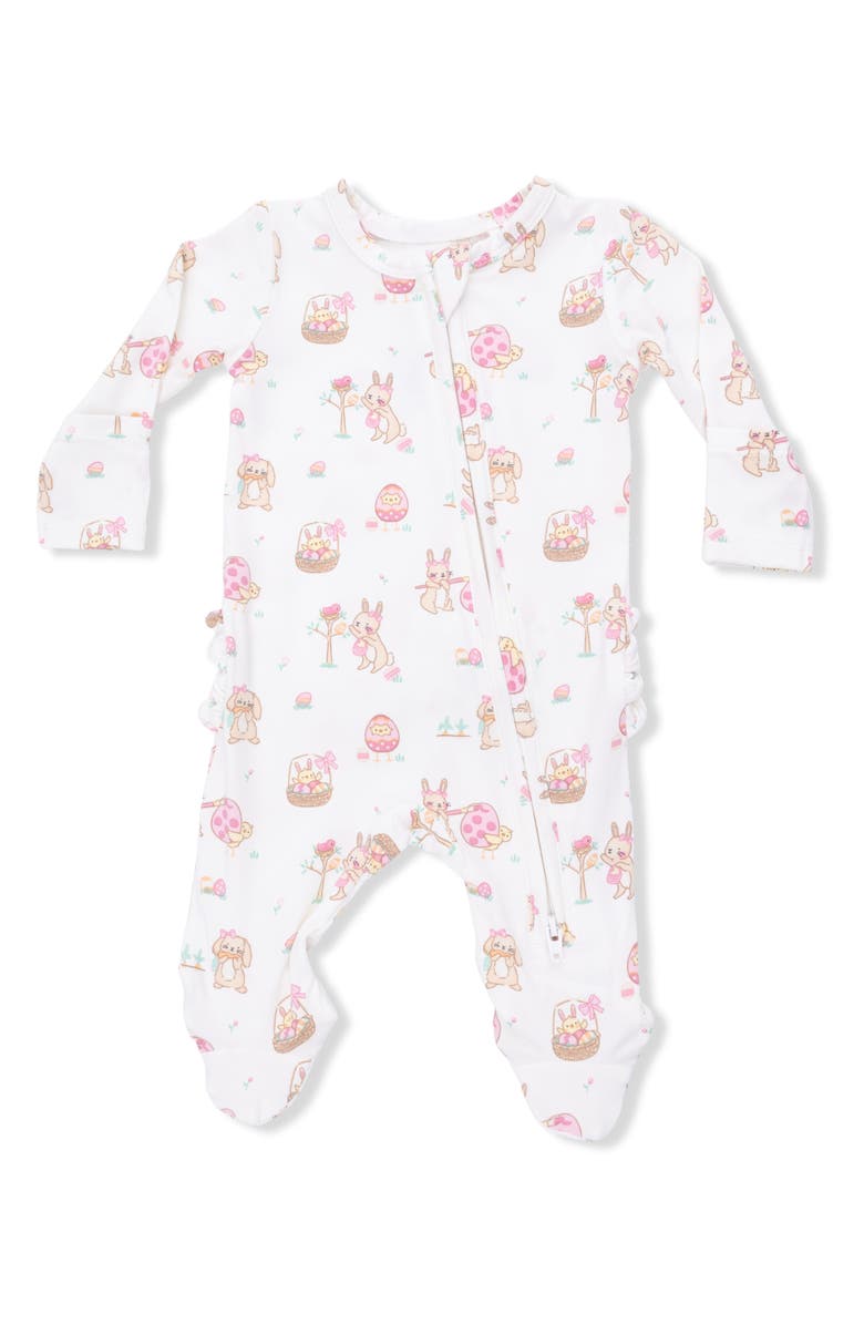 Angel Dear Easter Egg Hunt Footie, Main, color, Ivory