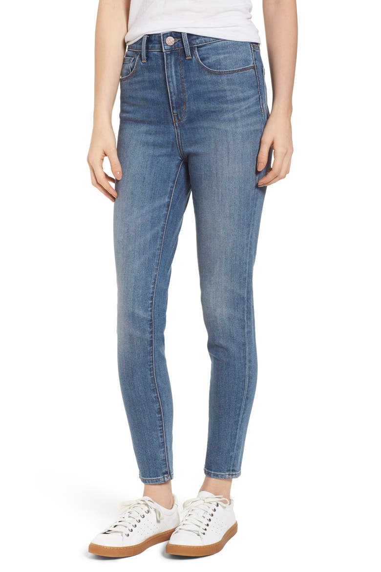 Charity High Waist Skinny Ankle Jeans, Main, color, RAIN DUSK WORN