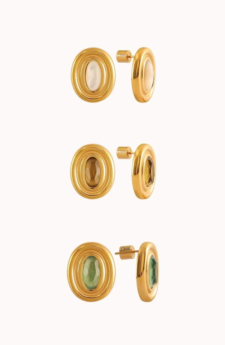 Joiana Jewelry Willa Earrings, Alternate, color, Verdé