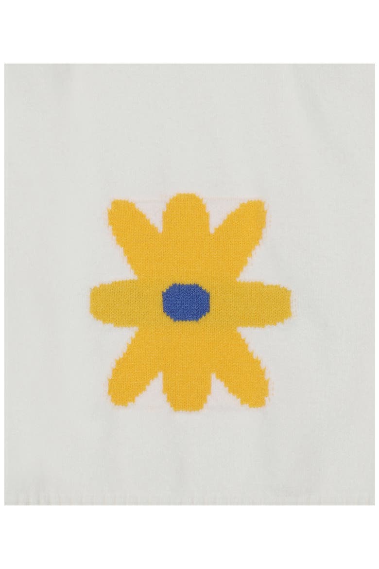 Kids' Colorful Flower Sweater, Alternate, color, OFF-WHITE
