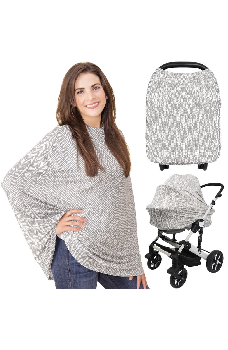 KeaBabies All-in-1 Multi-Use Cover, Main, color, Herringbone