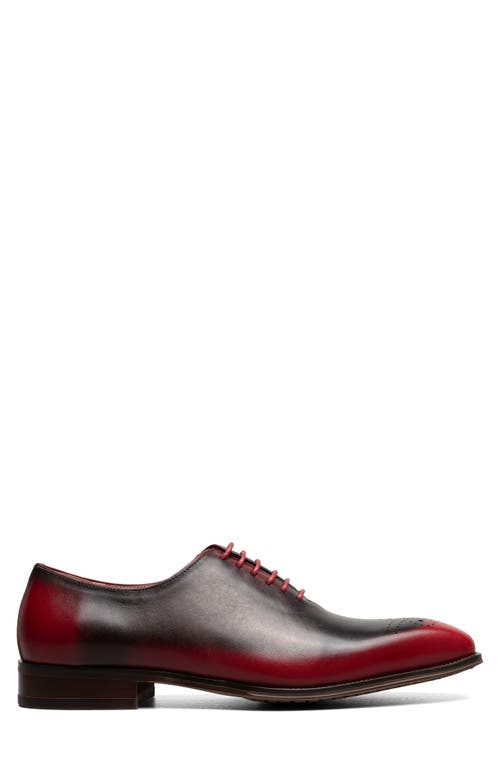 Stacy Adams Hallquist Embellished Toe Wholecut Shoe In Red