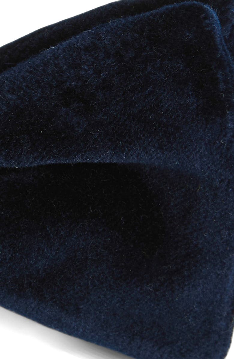 Ralph Lauren Purple Label Pre-Tied Cotton Velveteen Bow Tie, Alternate, color, New Navy