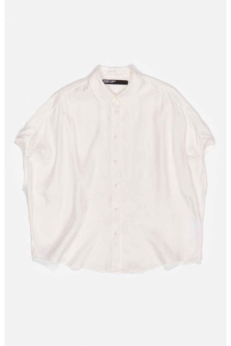 Fluid Cape Shirt, Alternate, color, IVORY