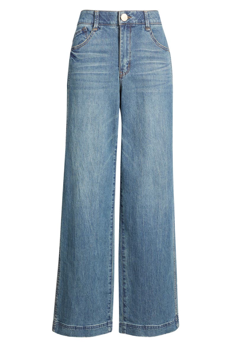 Gracie Skyrise Wide Leg Jeans, Alternate, color, MID BLUE ARTISANAL