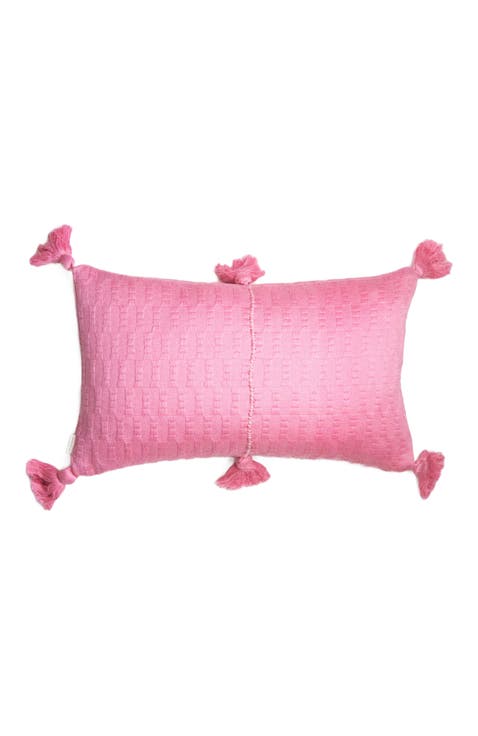Antigua Classic Solid Handwoven Cotton Throw Pillow