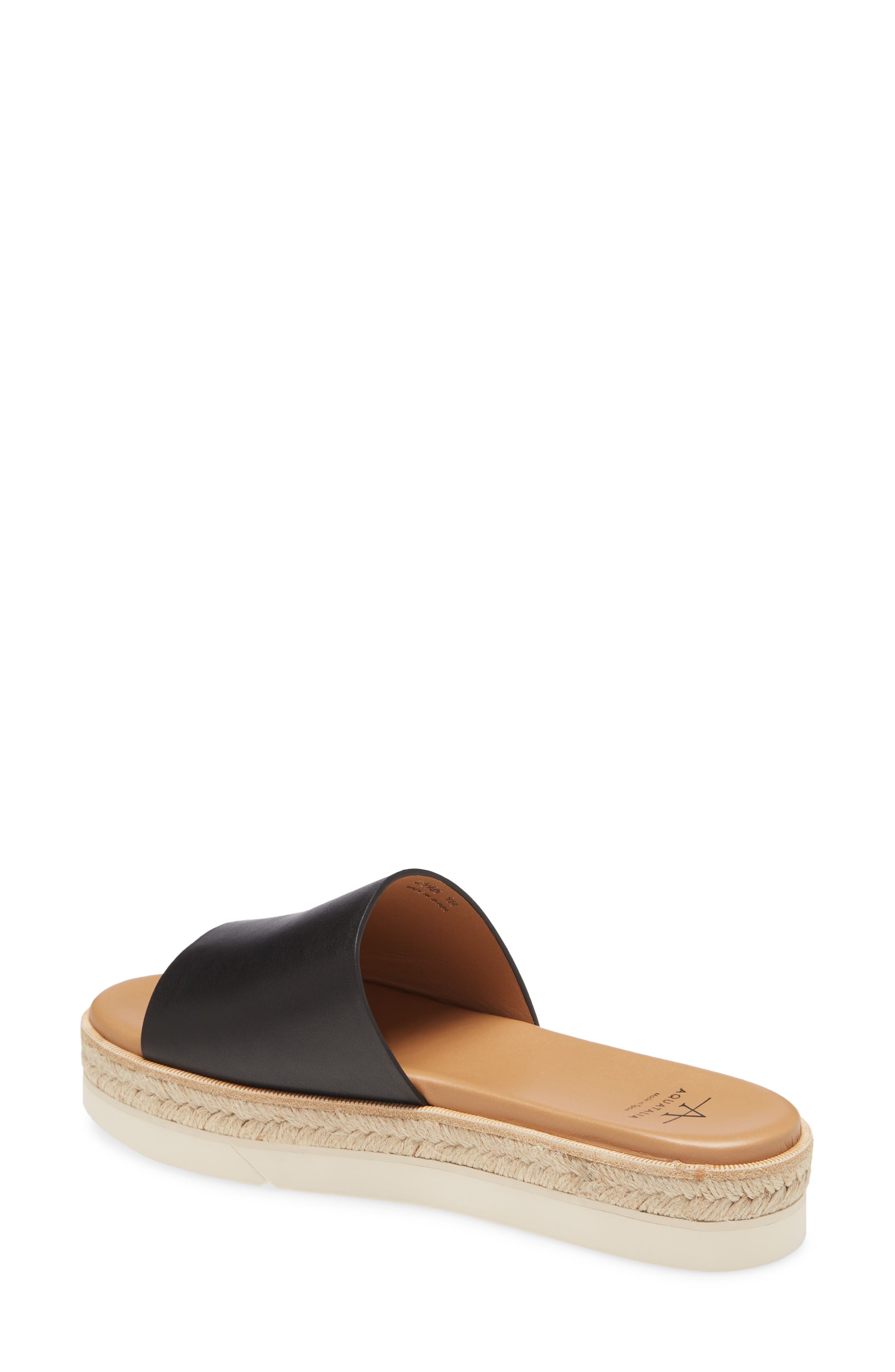 Aquatalia Shayna Espadrille Platform Slide Sandal, Alternate, color, 