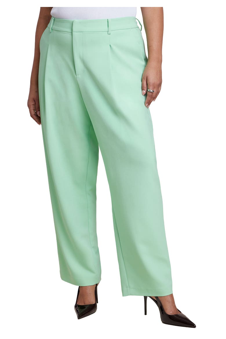 Straight Leg Trouser, Main, color, GREEN ASH