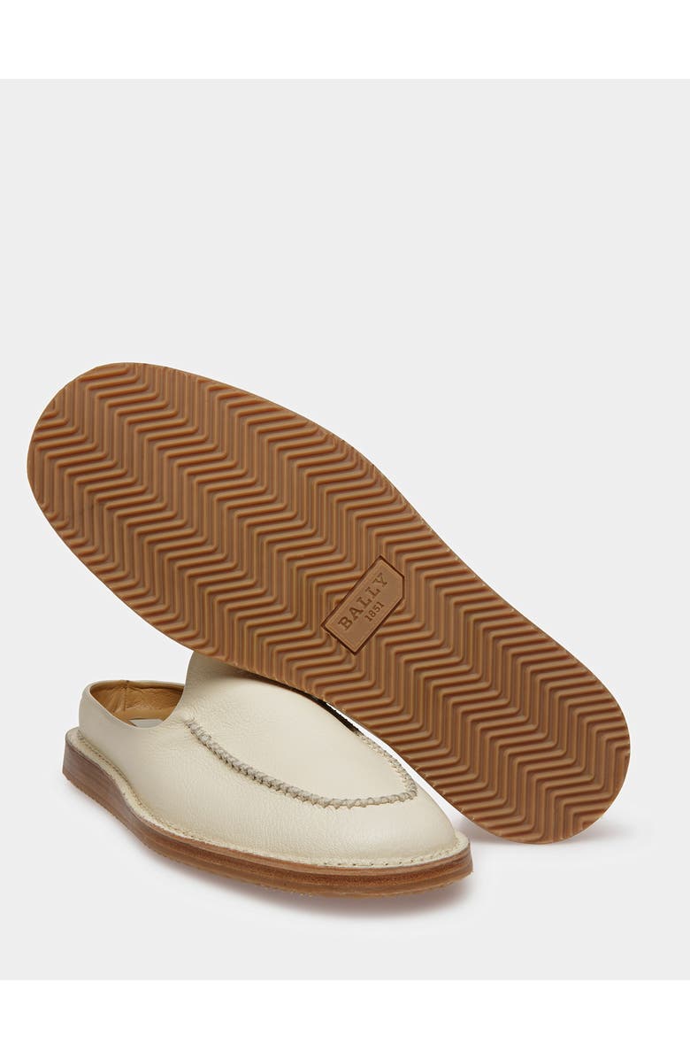 Bally Fosko Leather Slippers, Alternate, color, White