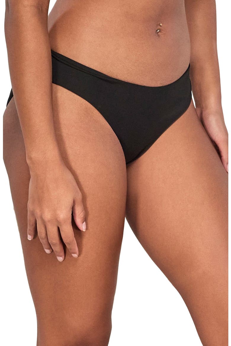 Chloe Bikini Swim Bottoms, Alternate, color, Black