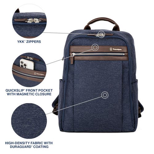 Travelpro Platinum Elite Laptop Travel Backpack In True Navy Blue