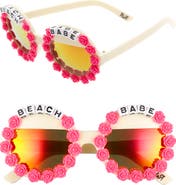 Rad + Refined Beach Babe Round Sunglasses