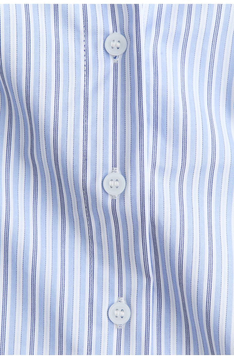 H&M Fitted Shirt, Alternate, color, Light Blue/Striped