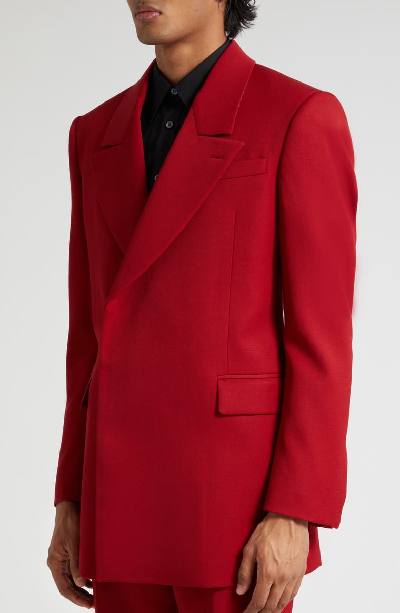 McQueen Horizontal Wool Blazer, Alternate, color, 