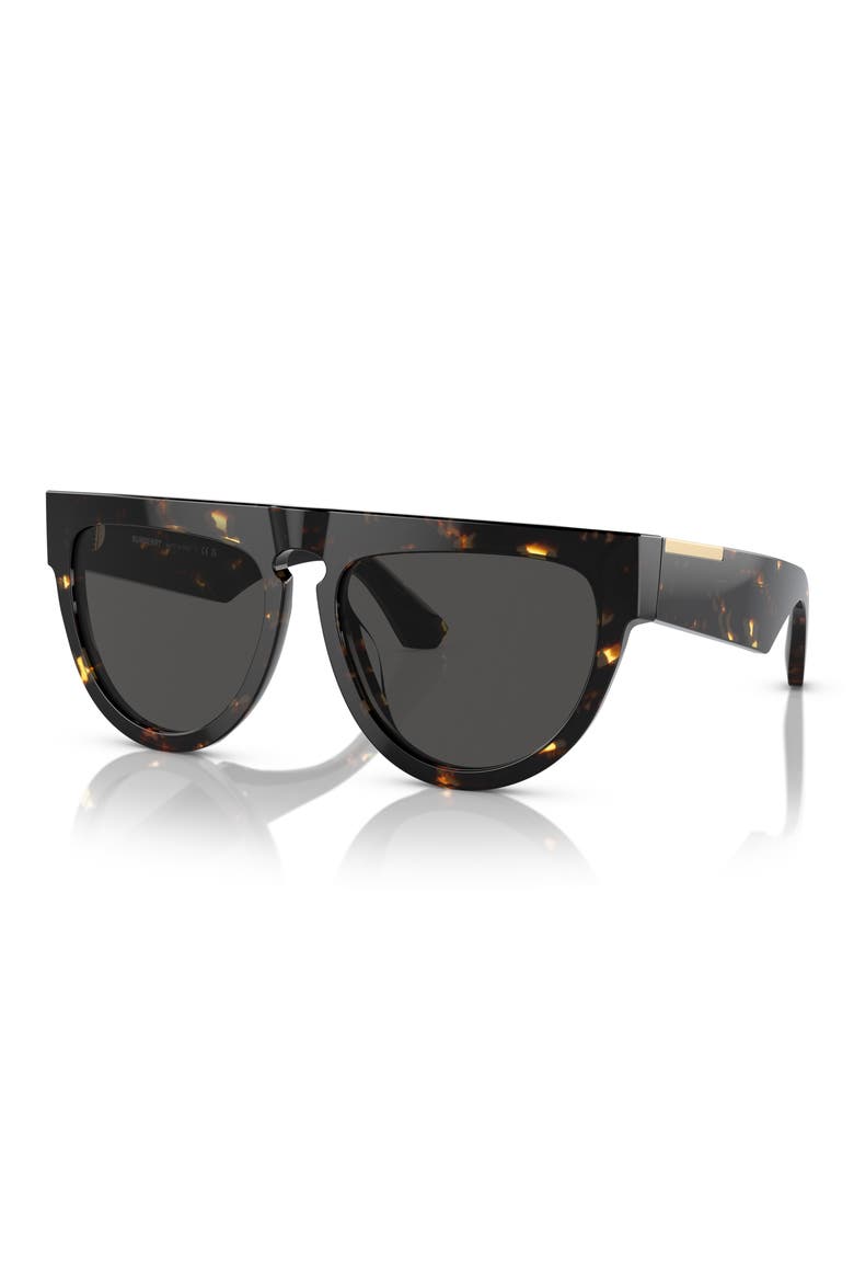 59mm Gradient Polarized Irregular Sunglasses, Alternate, color, DK HAVANA