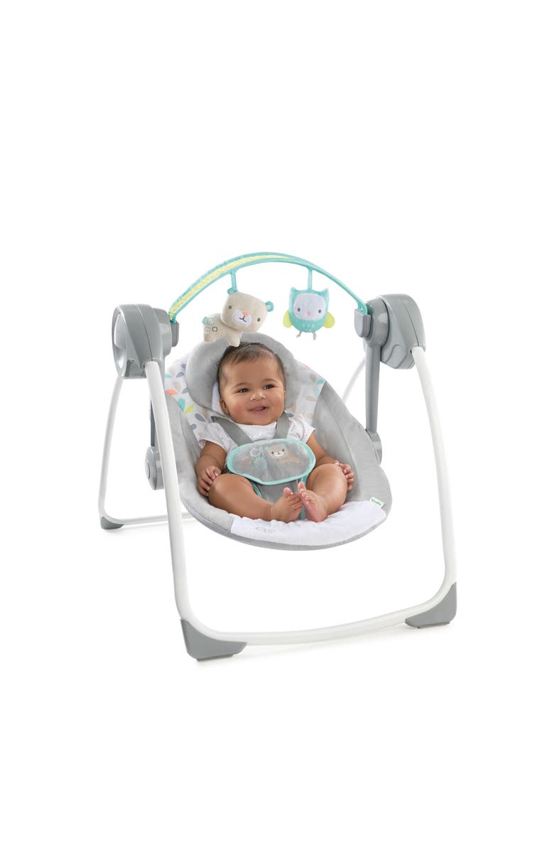 INGENUITY Comfort 2 Go Compact Portable Baby Swing, Alternate, color, Grey