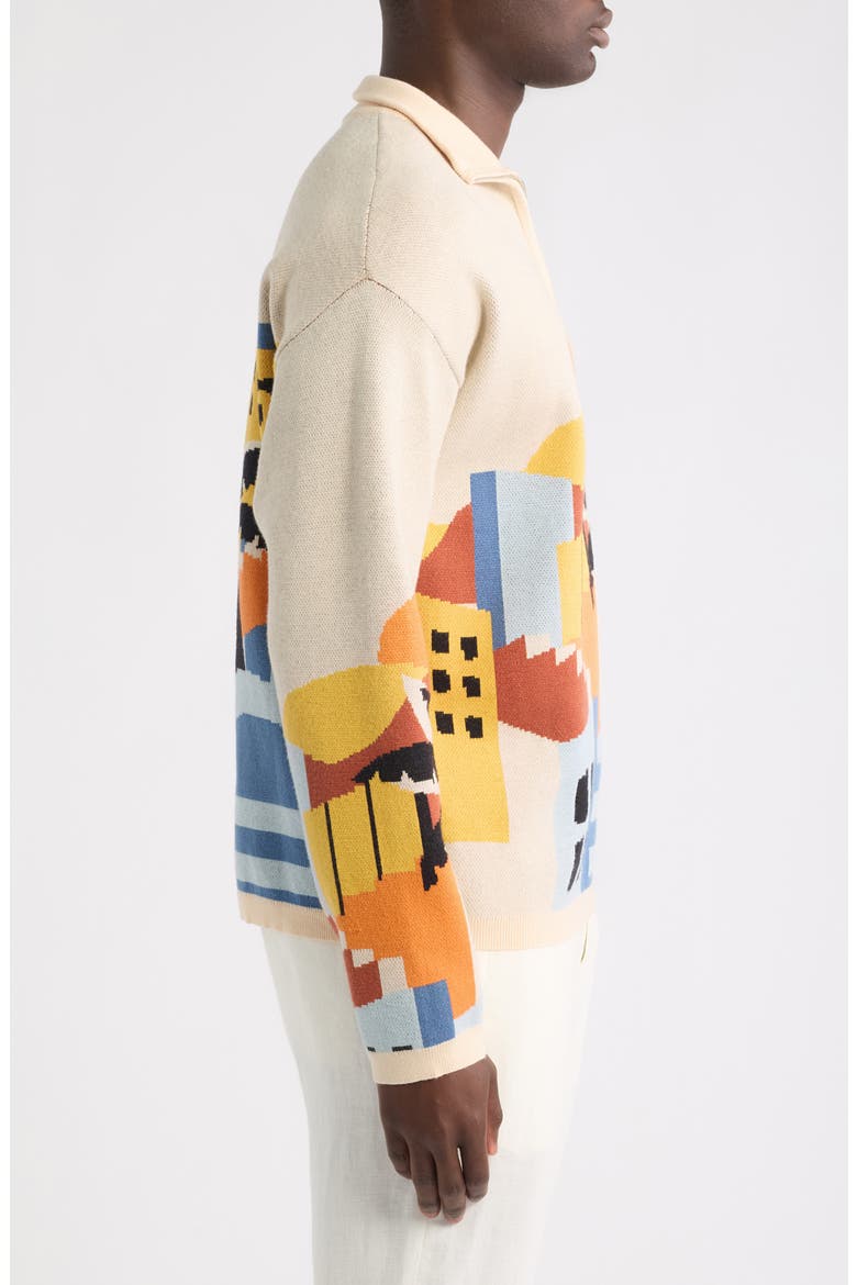 Havana Sunset Quarter Zip Pullover, Alternate, color, BEIGE