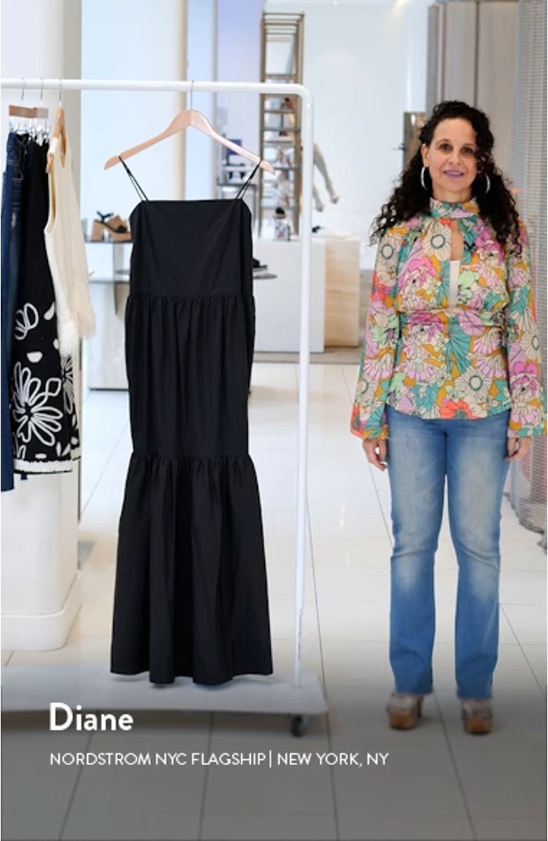 Saige Cotton Poplin Maxi Dress, sales video thumbnail
