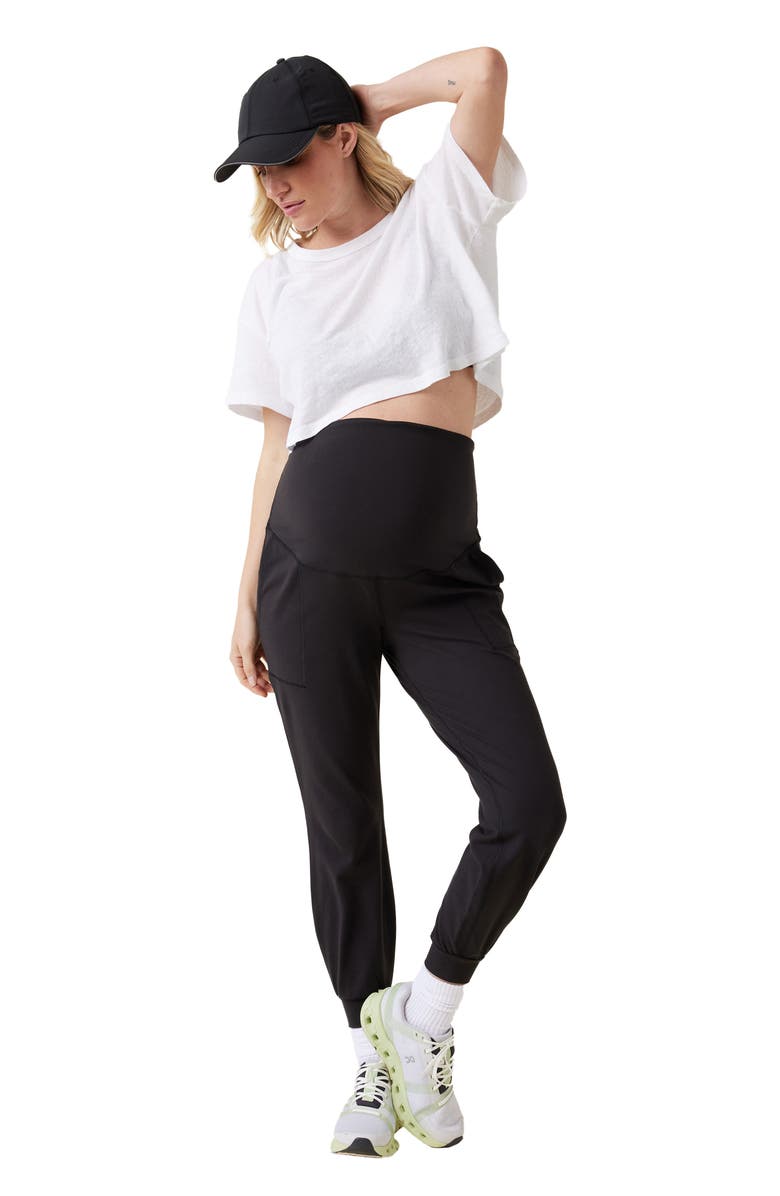 Ingrid & Isabel<sup>®</sup> The Ultimate Maternity Joggers, Alternate, color, Black