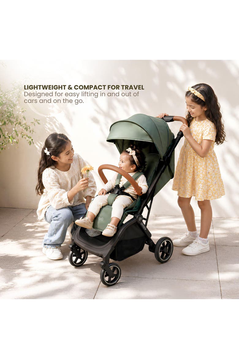 Oxygen v3 Lightweight & Compact Stroller for Newborns & Toddlers, Alternate, color, Platinum