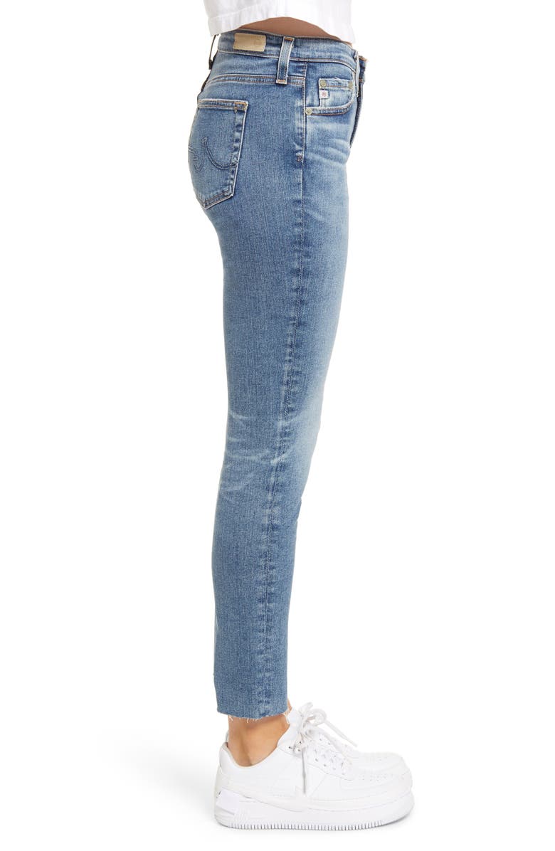 AG The Prima Raw Hem Ankle Skinny Jeans, Alternate, color, 19 Years Topogr
