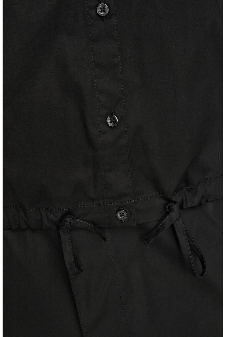 Hooded Long Sleeve Button-Up Shirt, Alternate, color, BLACK