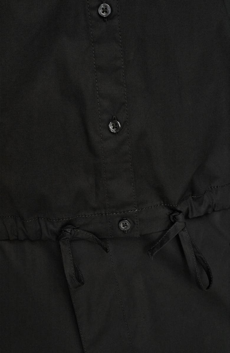 Donna Karan New York Hooded Long Sleeve Button-Up Shirt, Alternate, color, Black