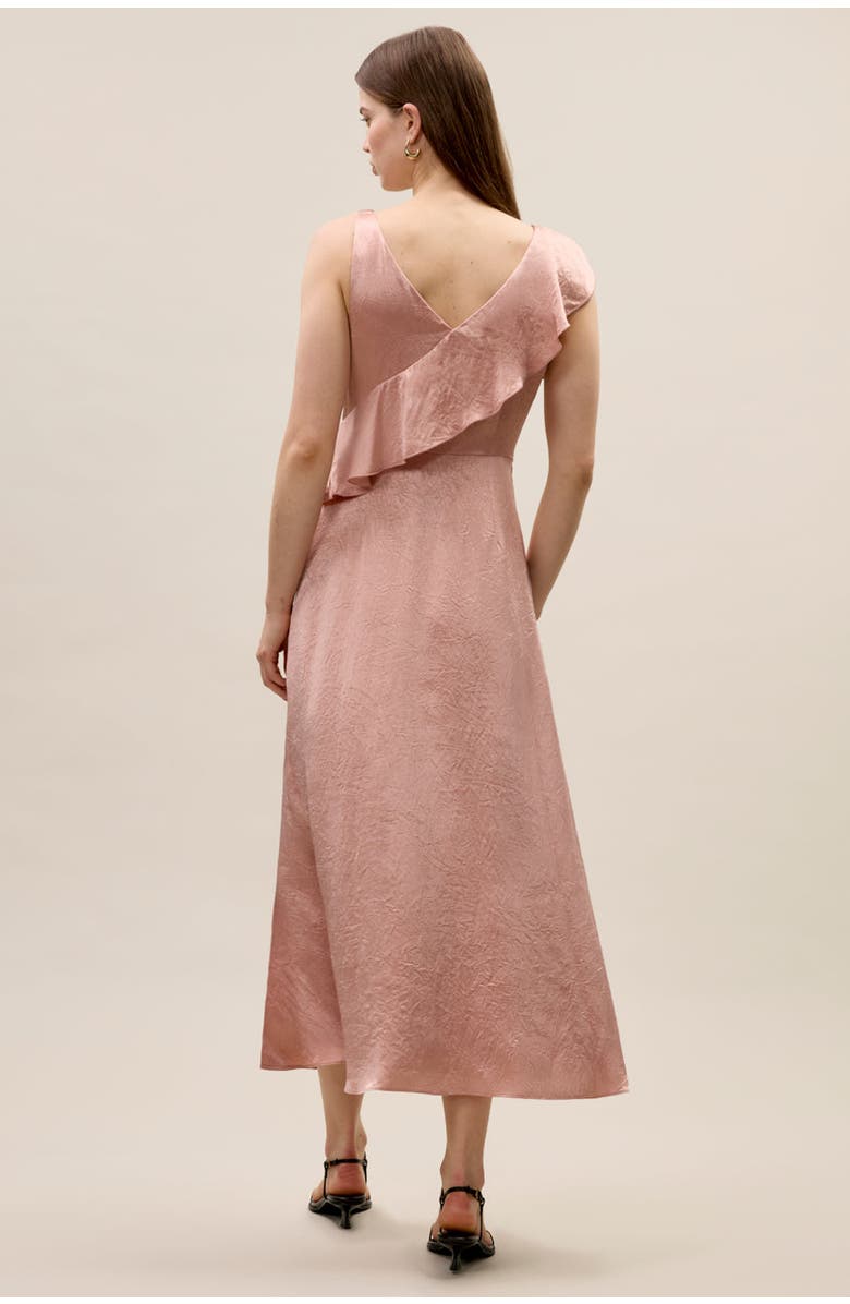 Rebecca Taylor Hollis Satin Dress, Alternate, color, Rouge