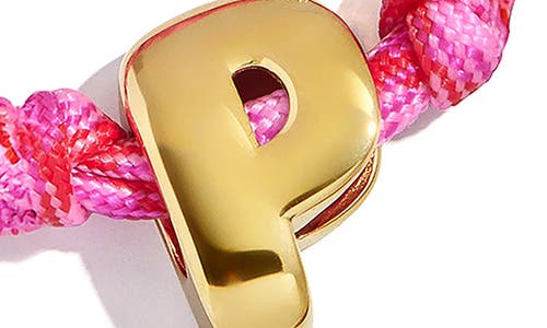 Baublebar Dive In Initial Bracelet In Pink