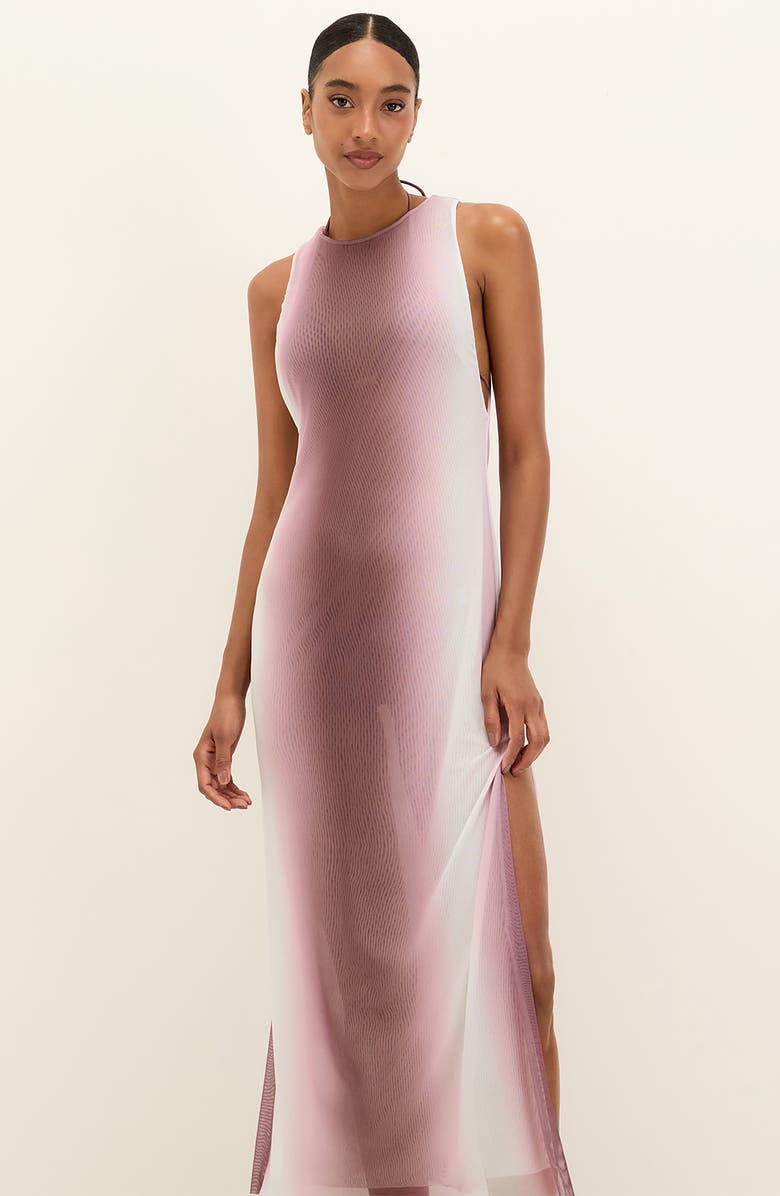 ViX Paula Hermanny Nebula Twist Cover-Up Dress, Alternate, color, Pink Multi