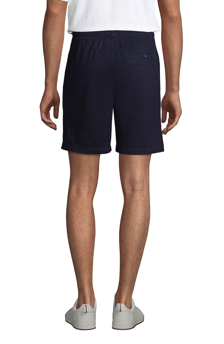 Lands' End Jersey Knit Short, Alternate, color, Radiant Navy