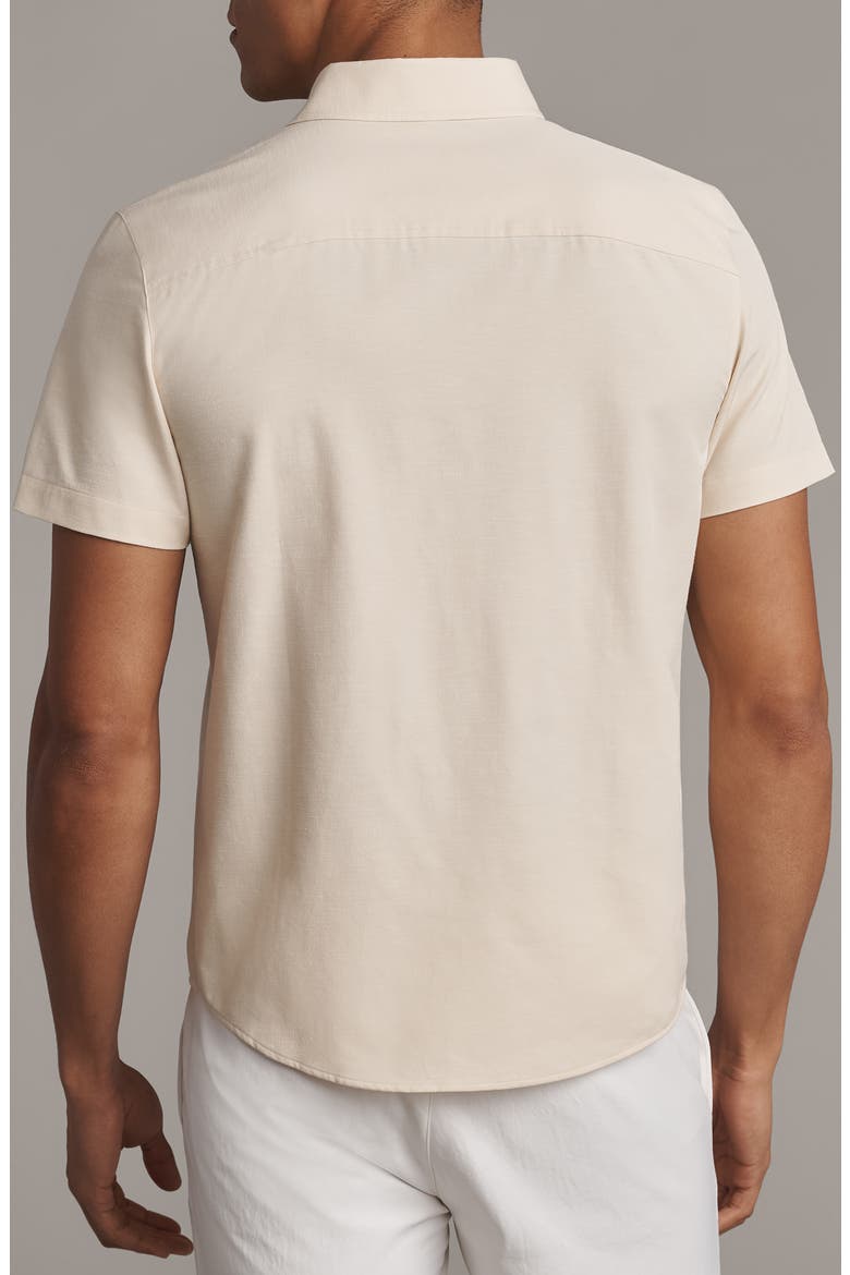Brezza Performance Short Sleeve Button-Up Shirt, Alternate, color, LINEN