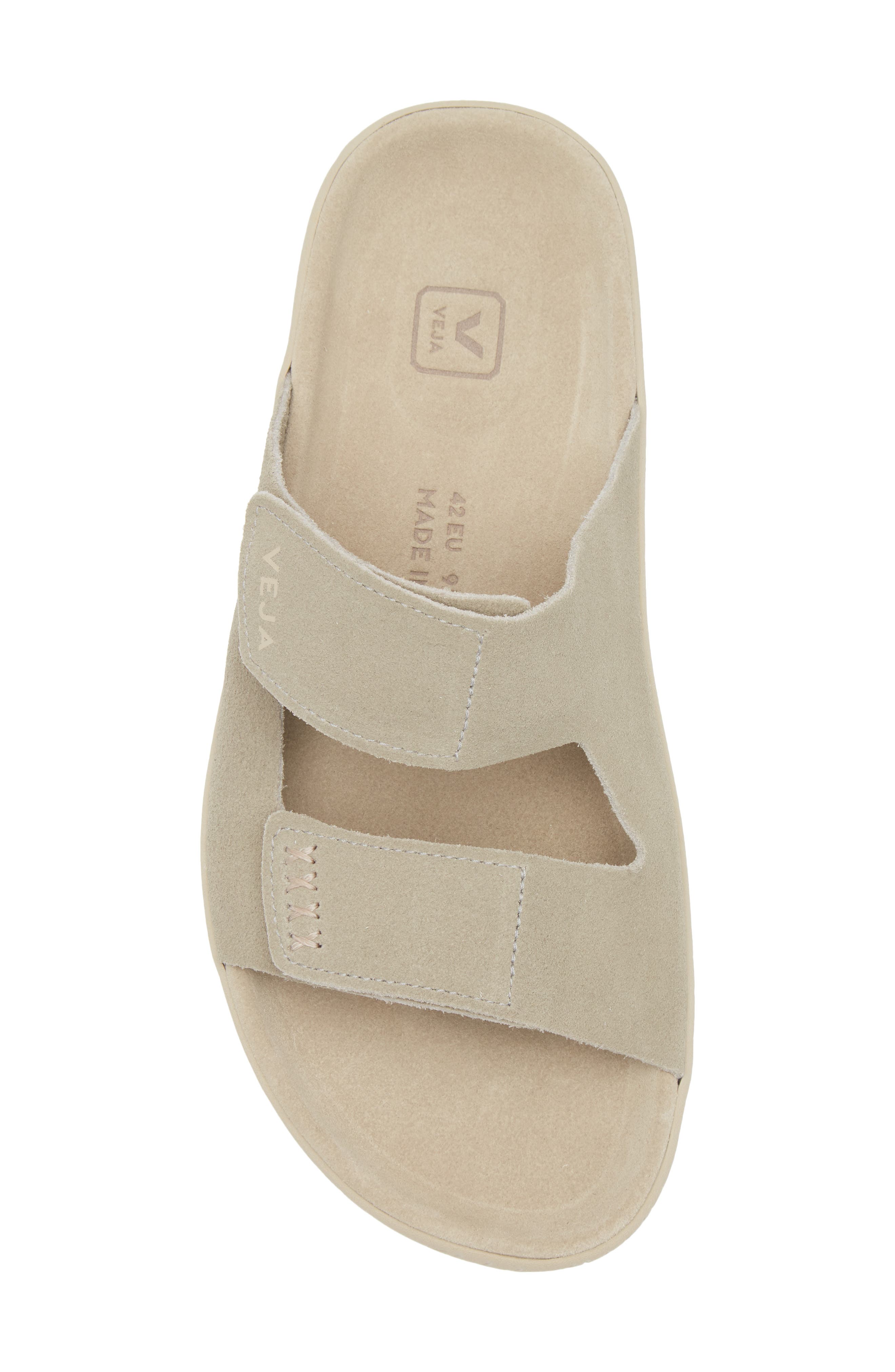 Veja Etna Suede Slide Sandal, Alternate, color, Taupe Almond